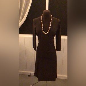 Ladies chocolate brown stretch dress